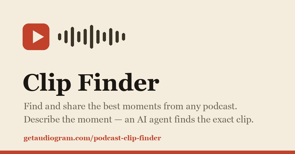 Podcast Clip Finder - AI Marketing Agent